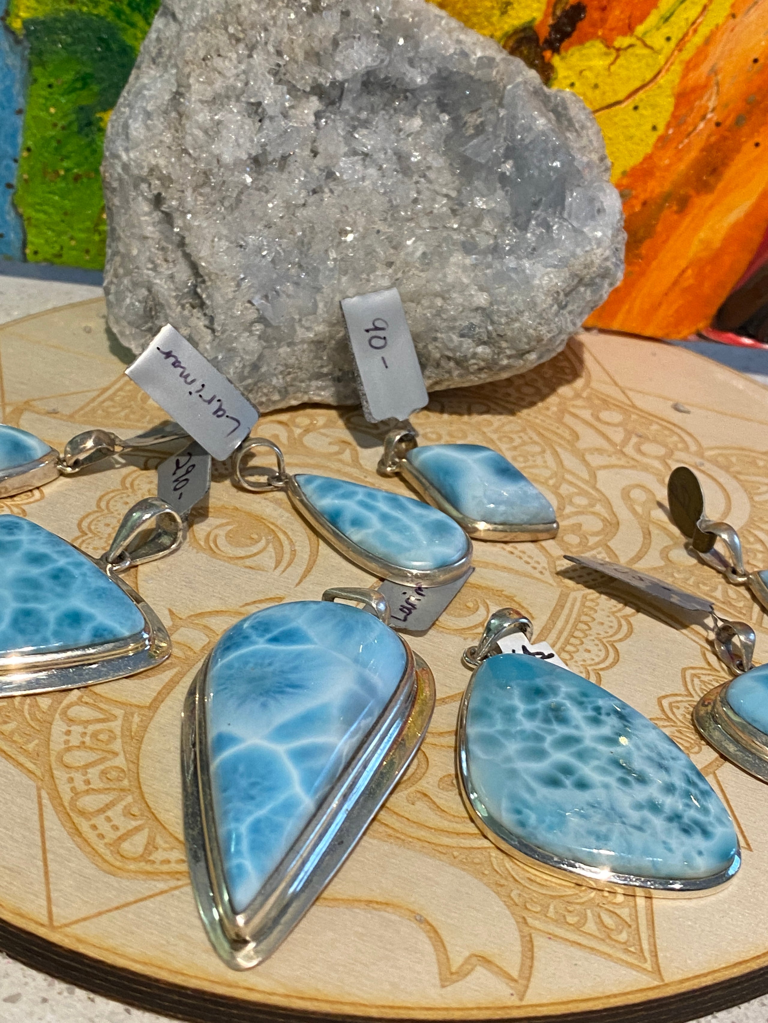 Larimar pendants for on sale sale